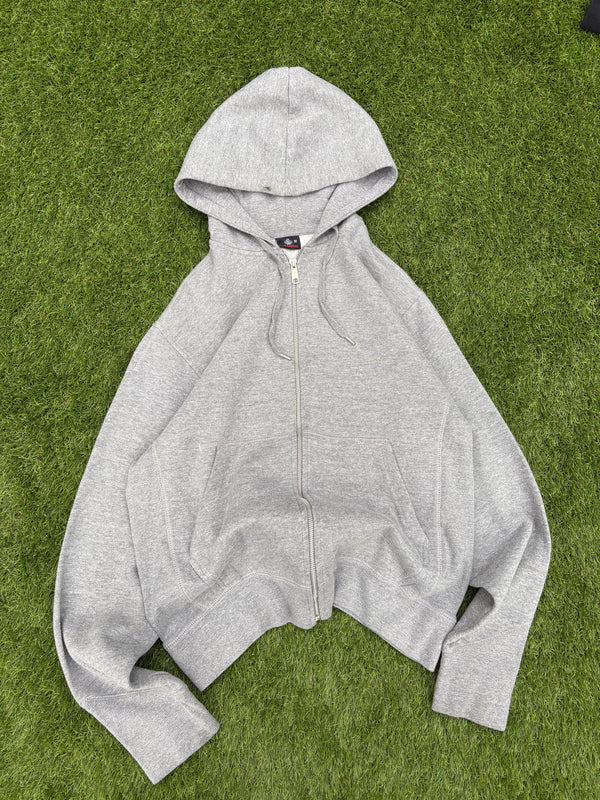 Footlocker dark gray zip up jacket 
Size:medium