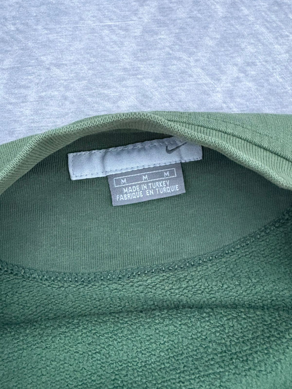 Faded Green nike crewneck