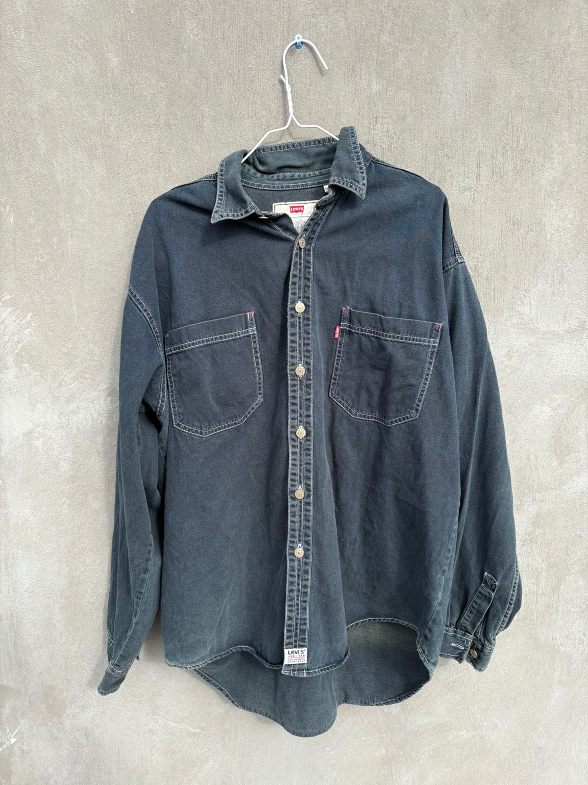 Levi's mid-weight denim button-up shirt