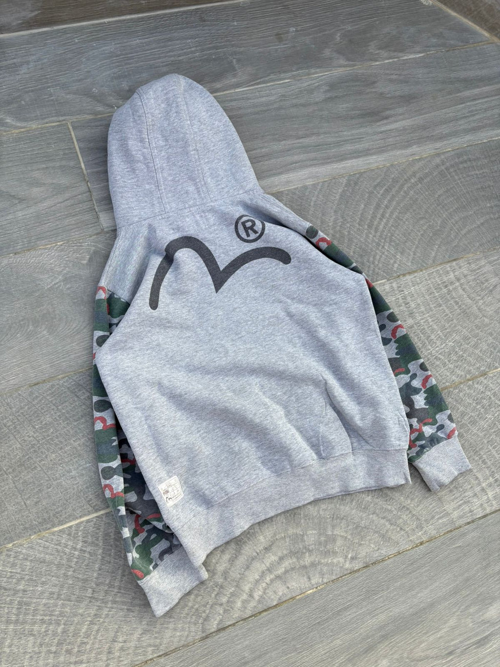 Evisu X Hugo Camo Pullover Hoodie