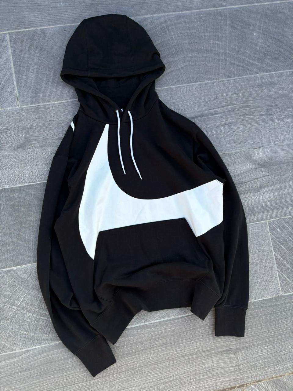 black Nike Sportswear Swoosh  hoodie