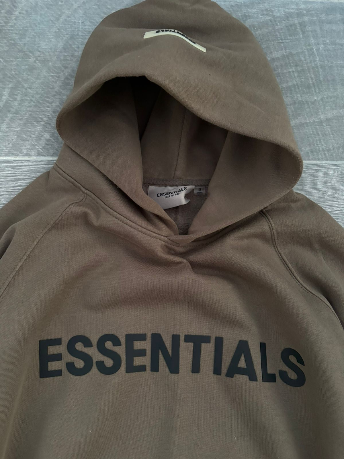 Biege essentials hoodie