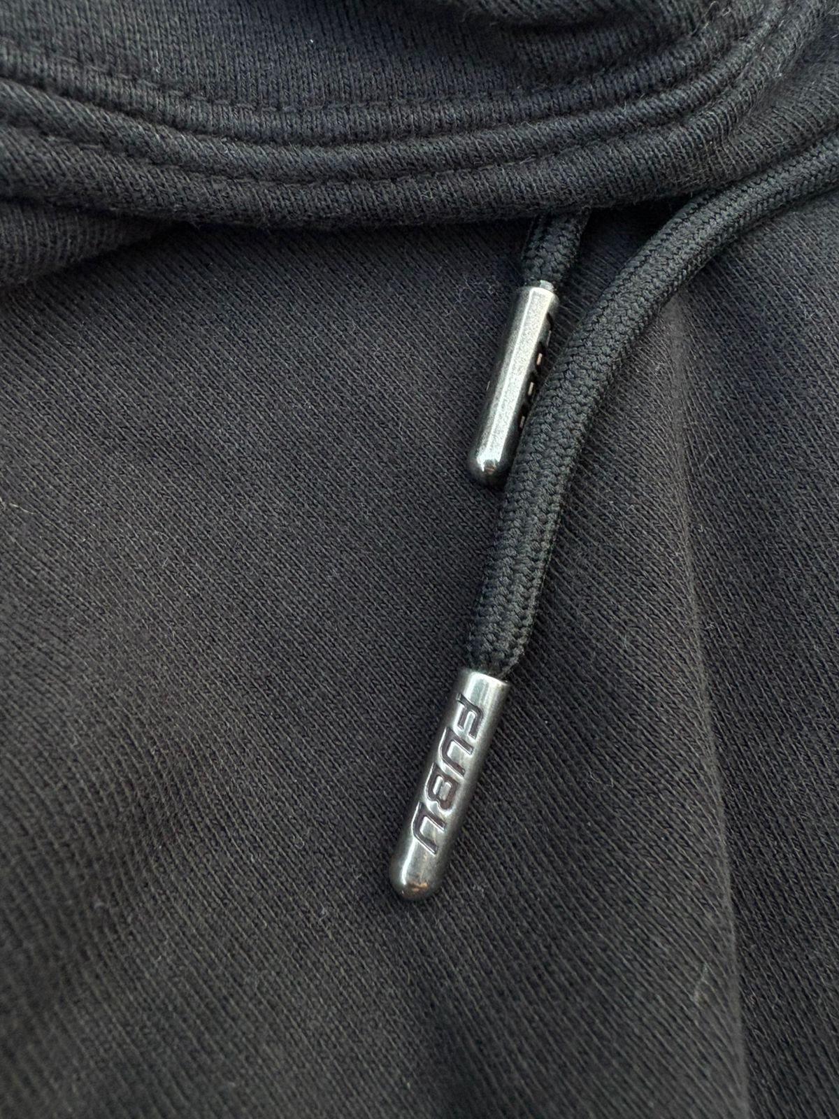 Black FUBU small logo hoodie