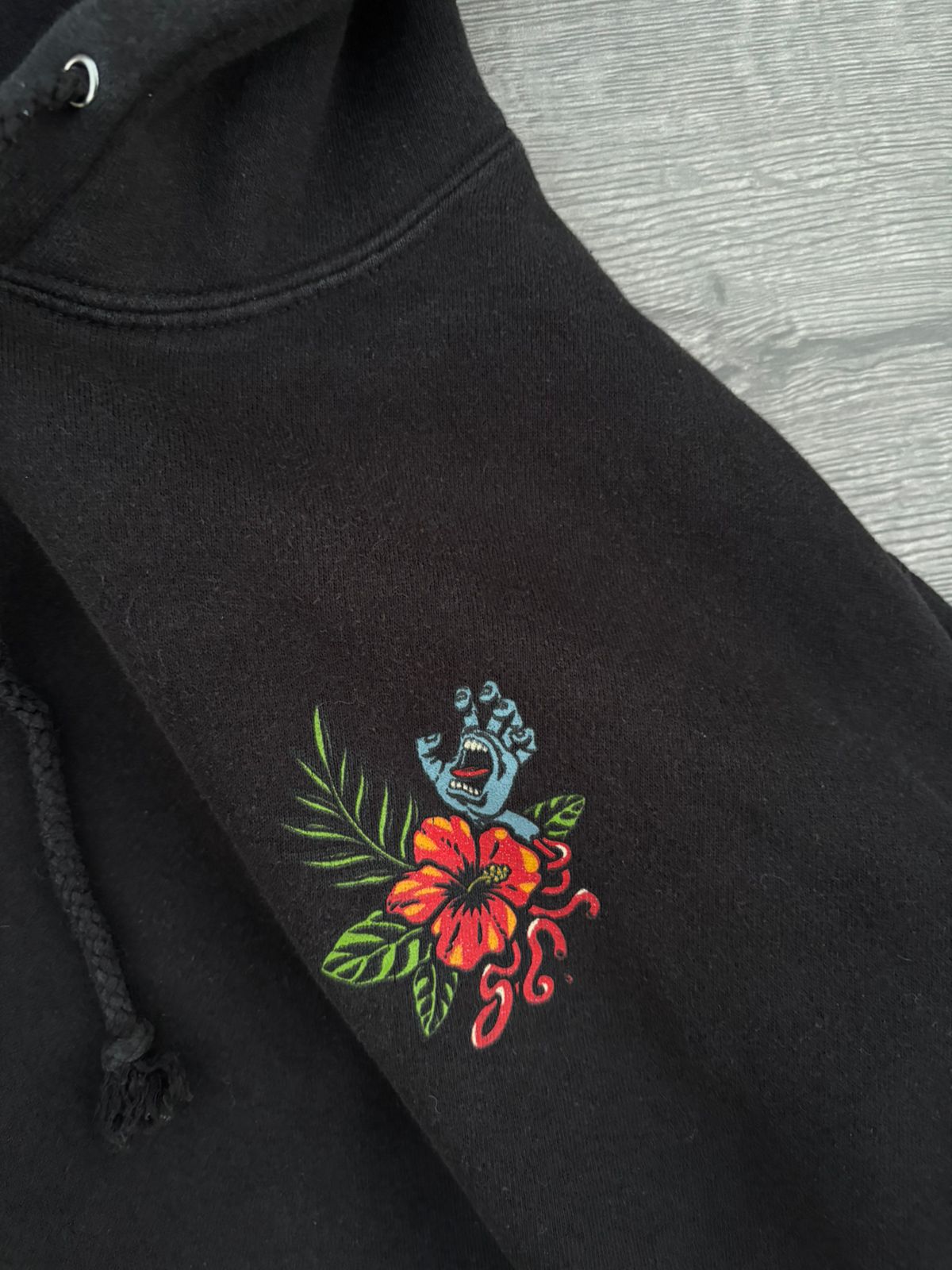 Black Santa cruz hoodie
