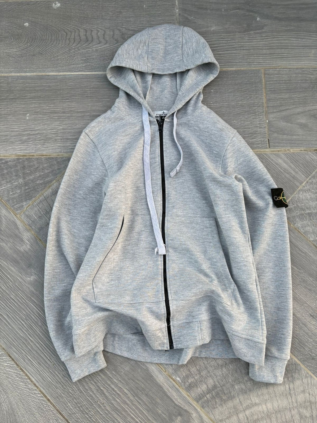 Gray stone island jacket