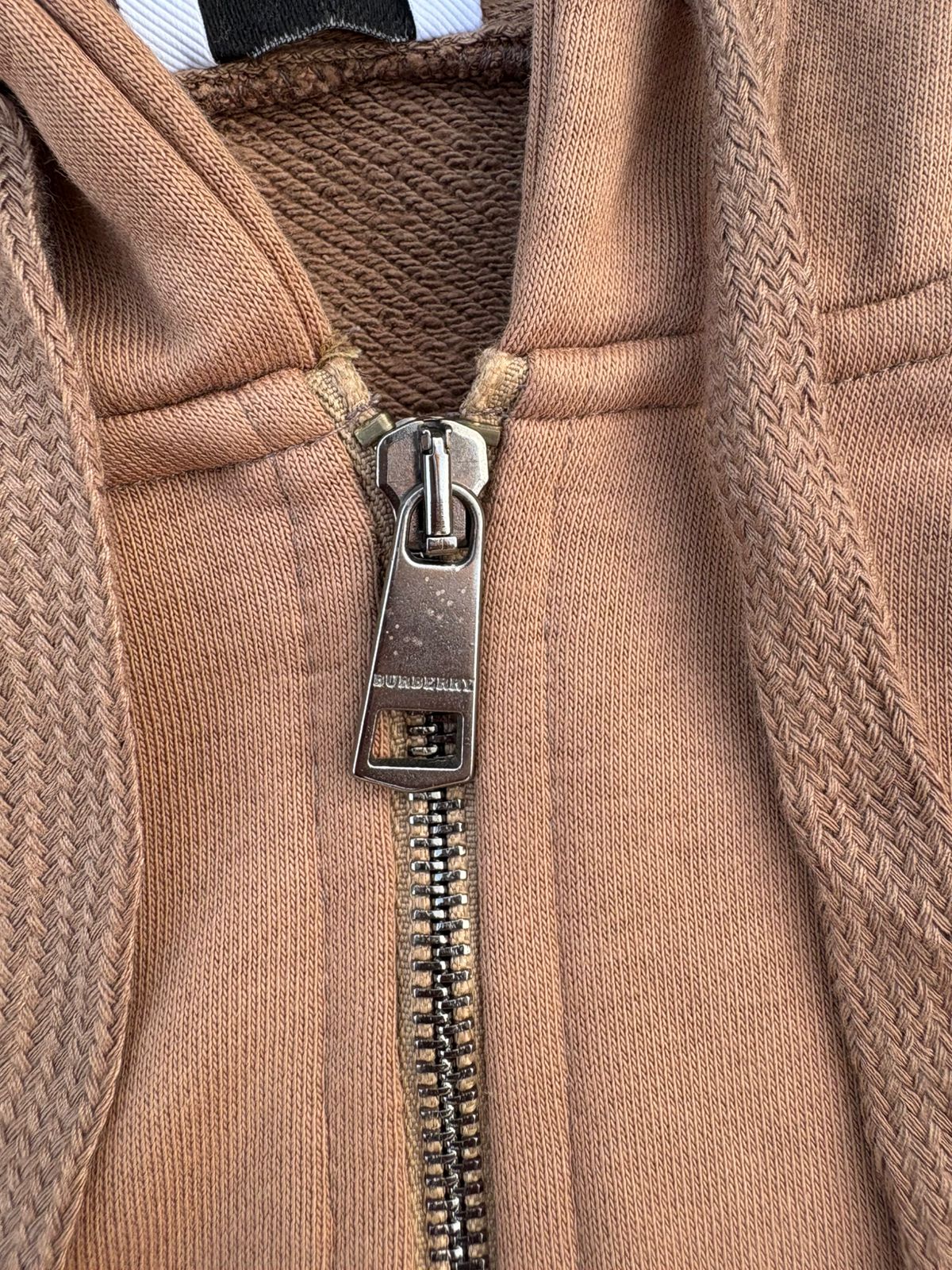 Burberry-style zip-up hoodie