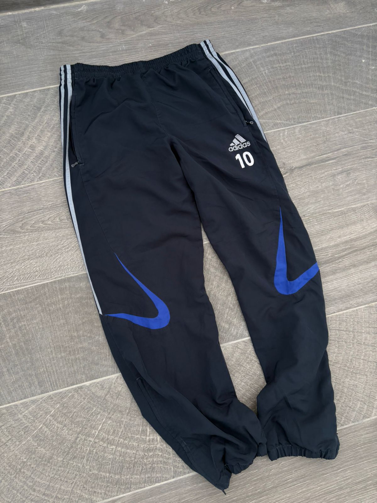 Navy and blue adidas pants #10