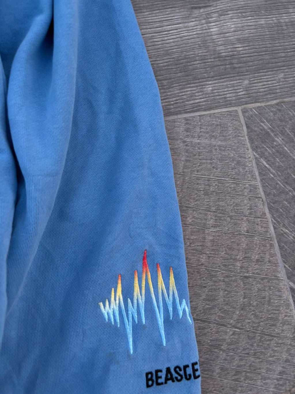 blue Beaster streetwear hoodie