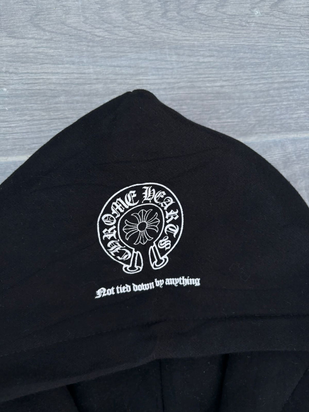 black Chrome Hearts horseshoe-motif hoodie