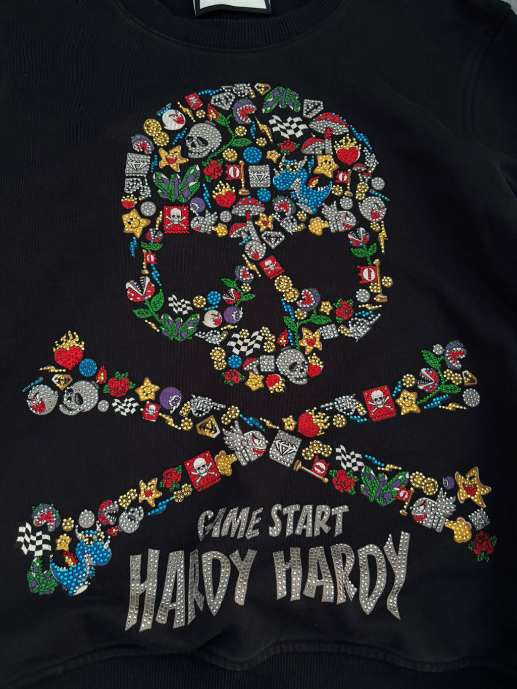 "Game Start Hardy Hardy" sweatshirt