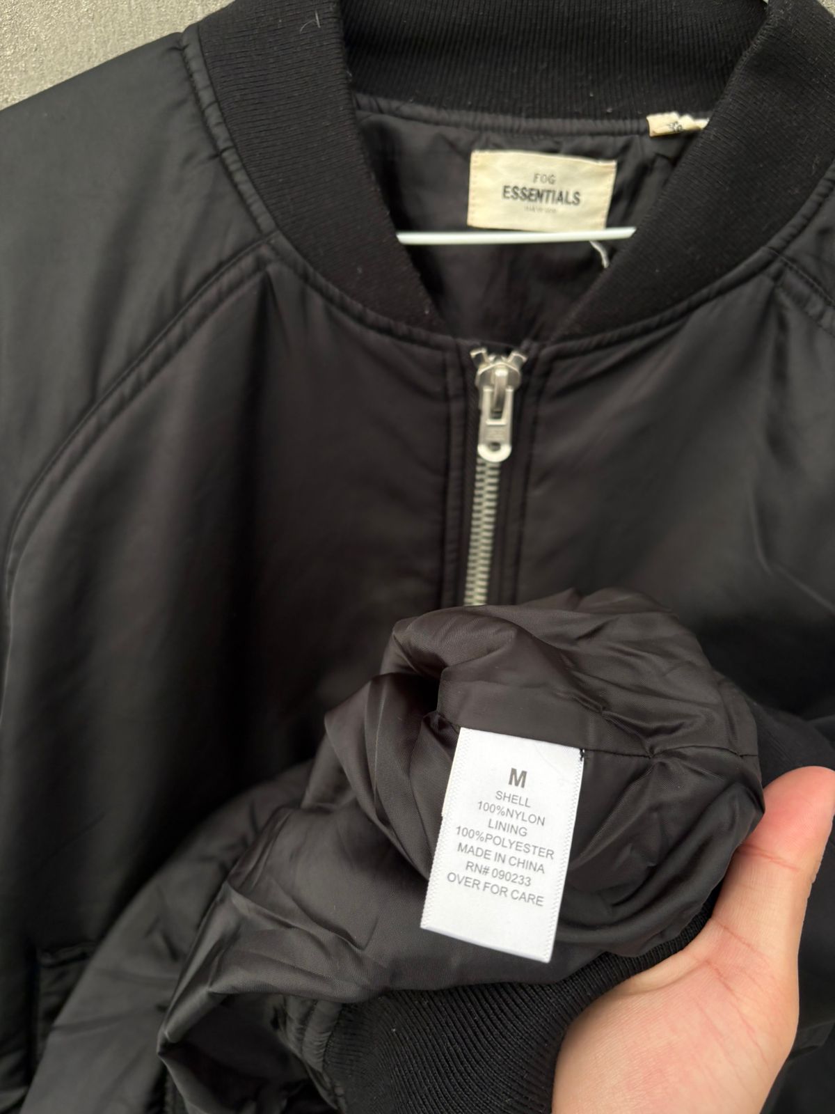 Essentials fear bomber jacket