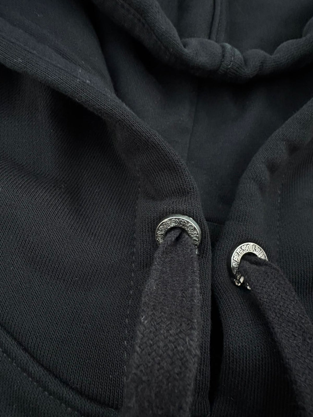 black Chrome Hearts horseshoe-motif hoodie