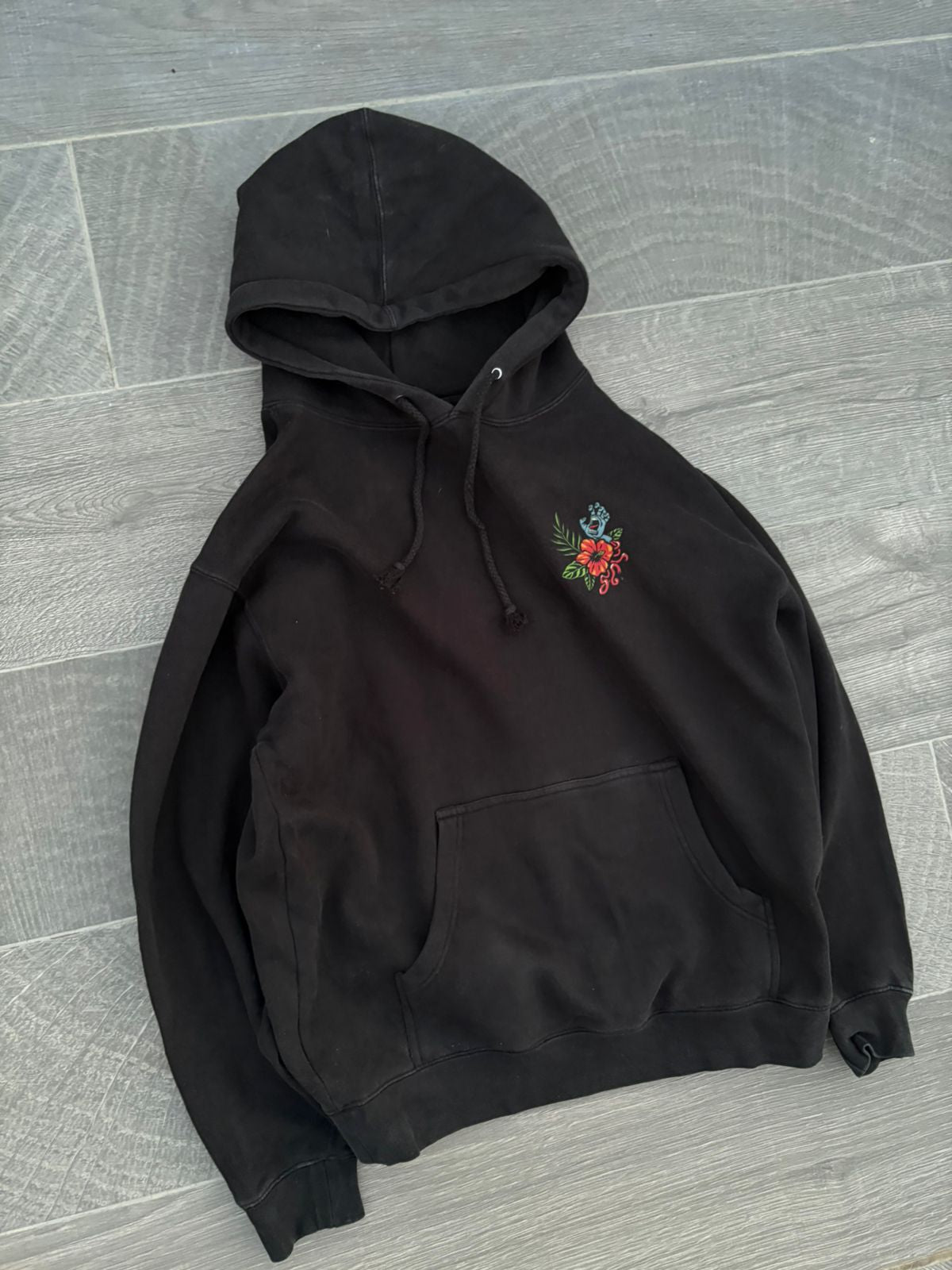 Black Santa cruz hoodie