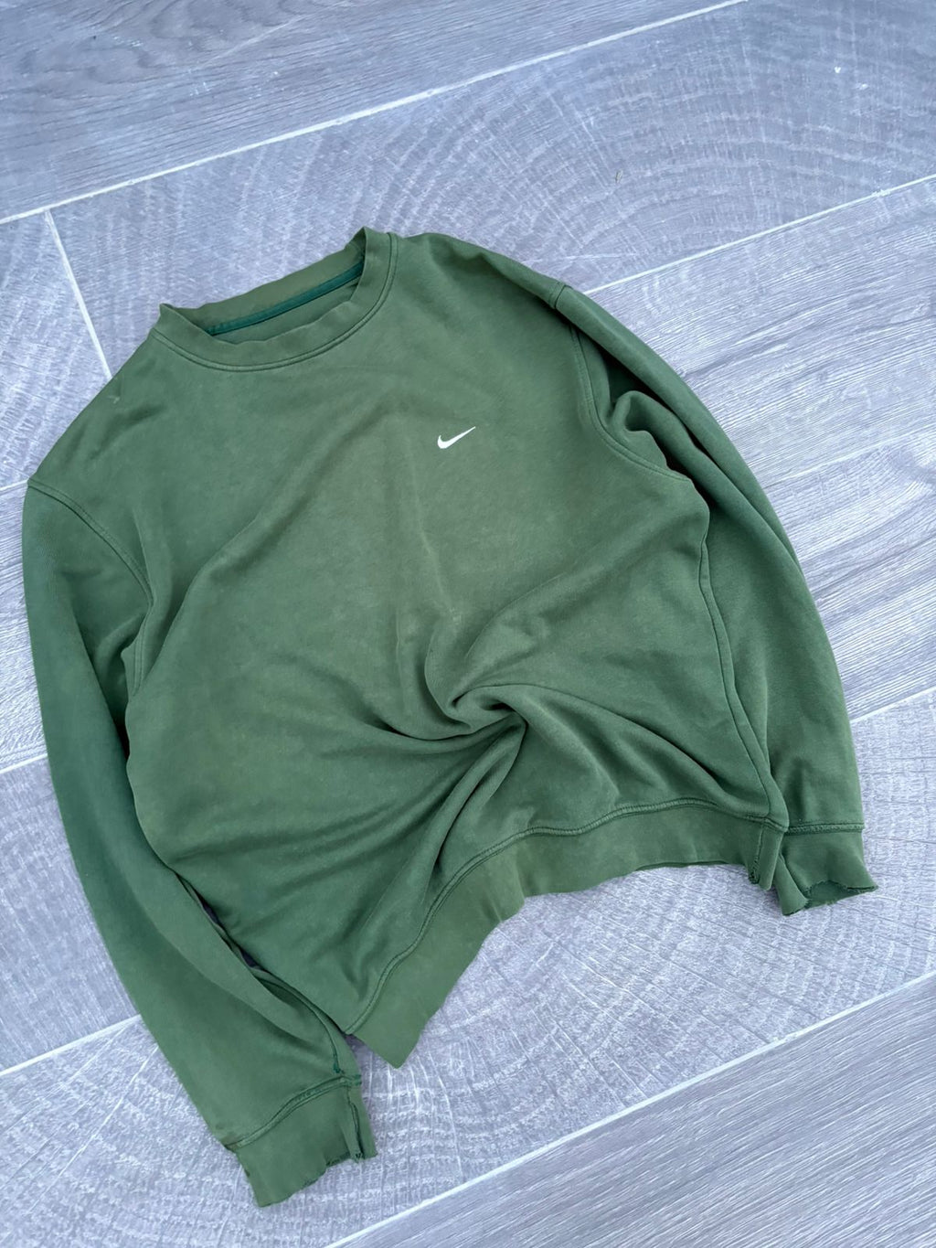 Faded Green nike crewneck
