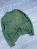 Faded Green nike crewneck