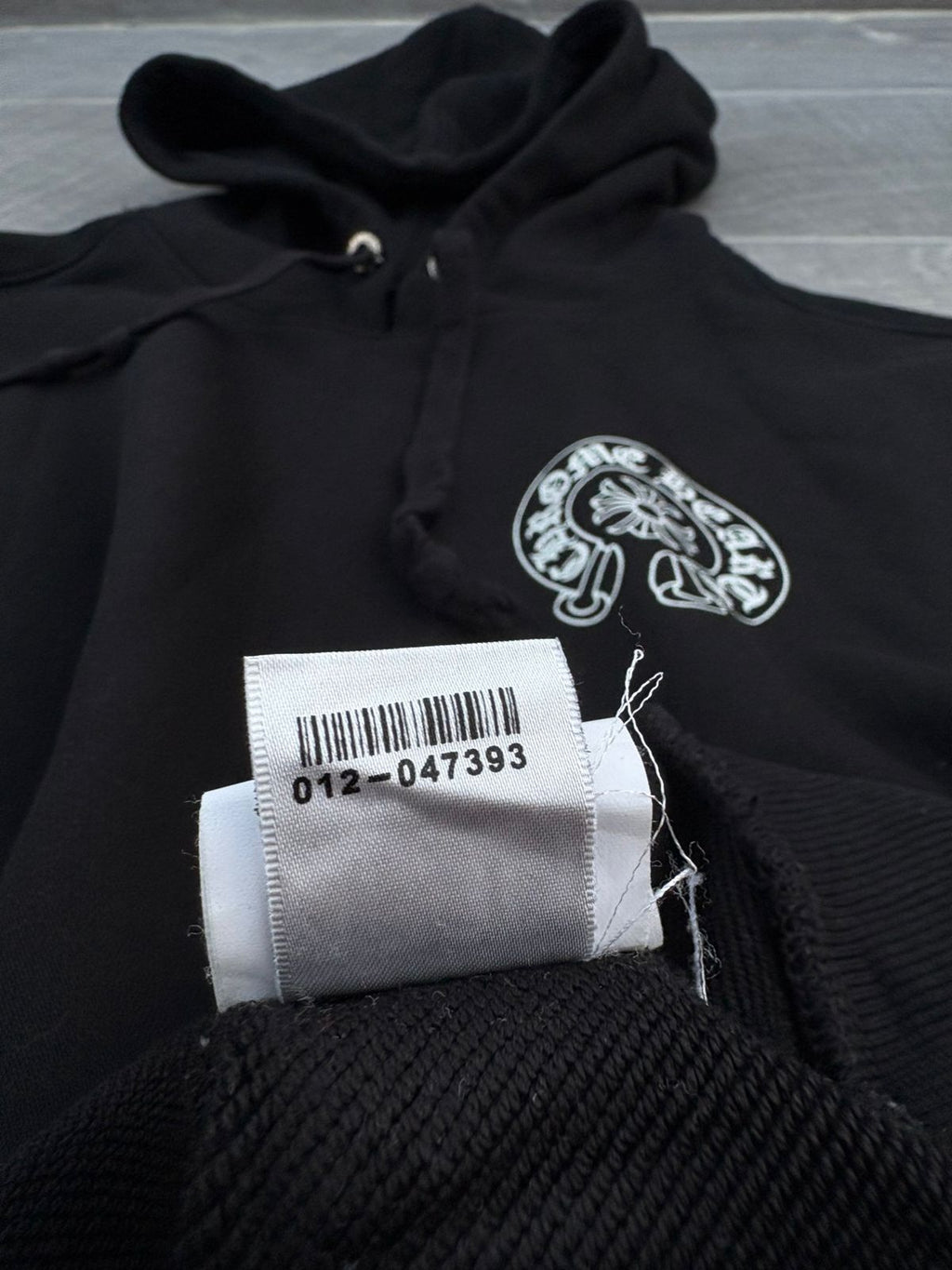 black Chrome Hearts horseshoe-motif hoodie