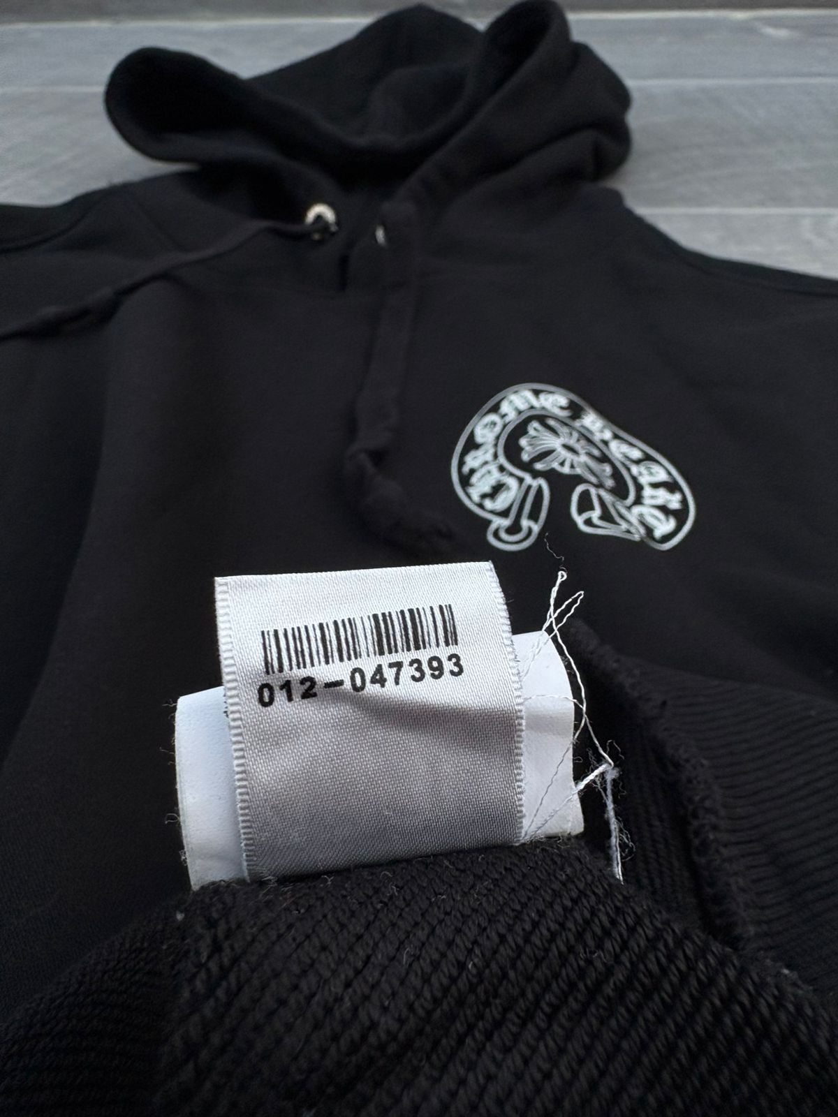 black Chrome Hearts horseshoe-motif hoodie