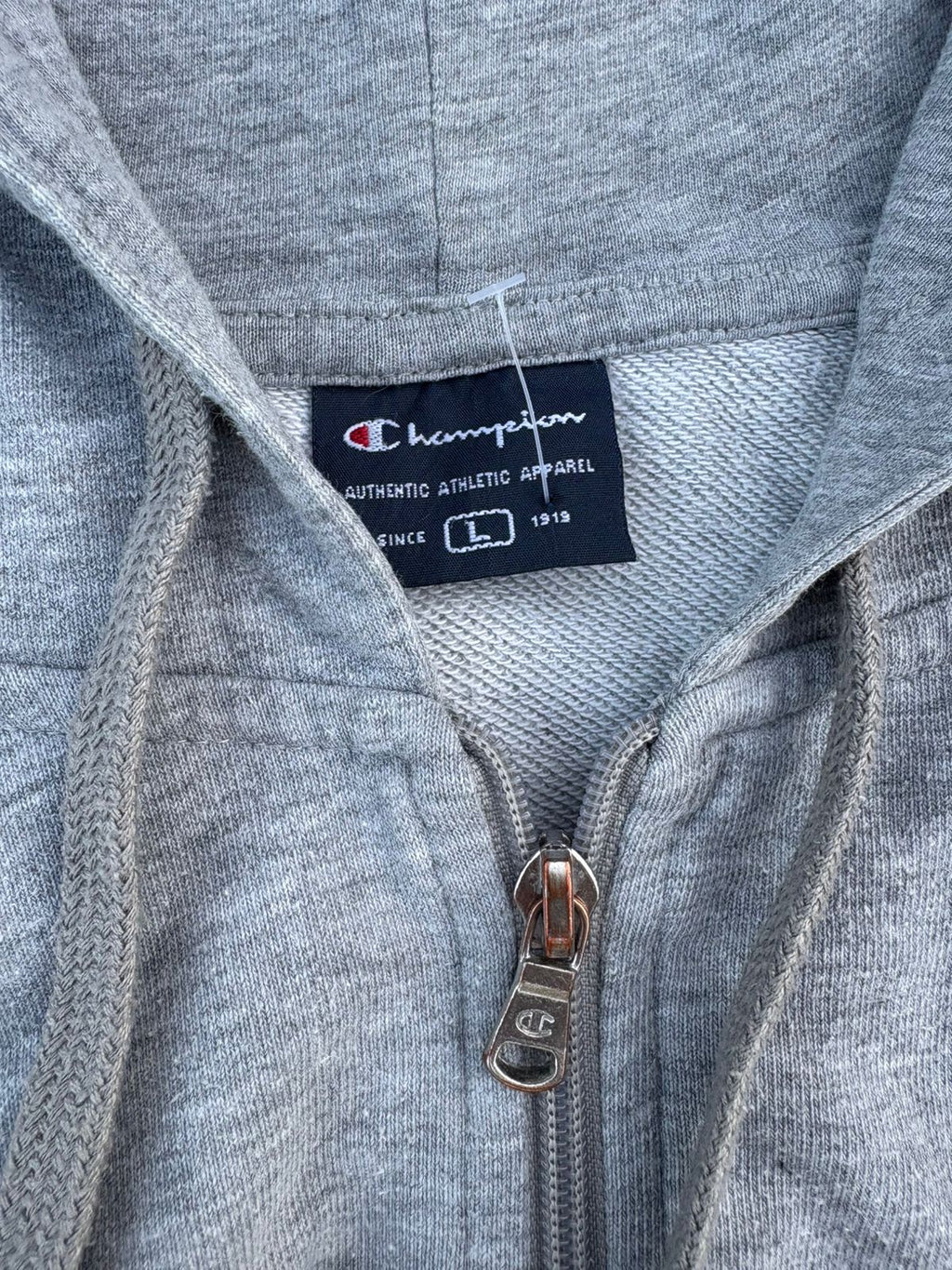 gray Champion zip up jacket