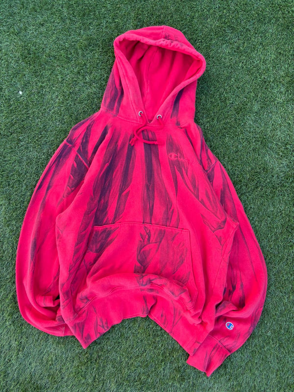 Champion tie-die hoodie,
Size:small baggy