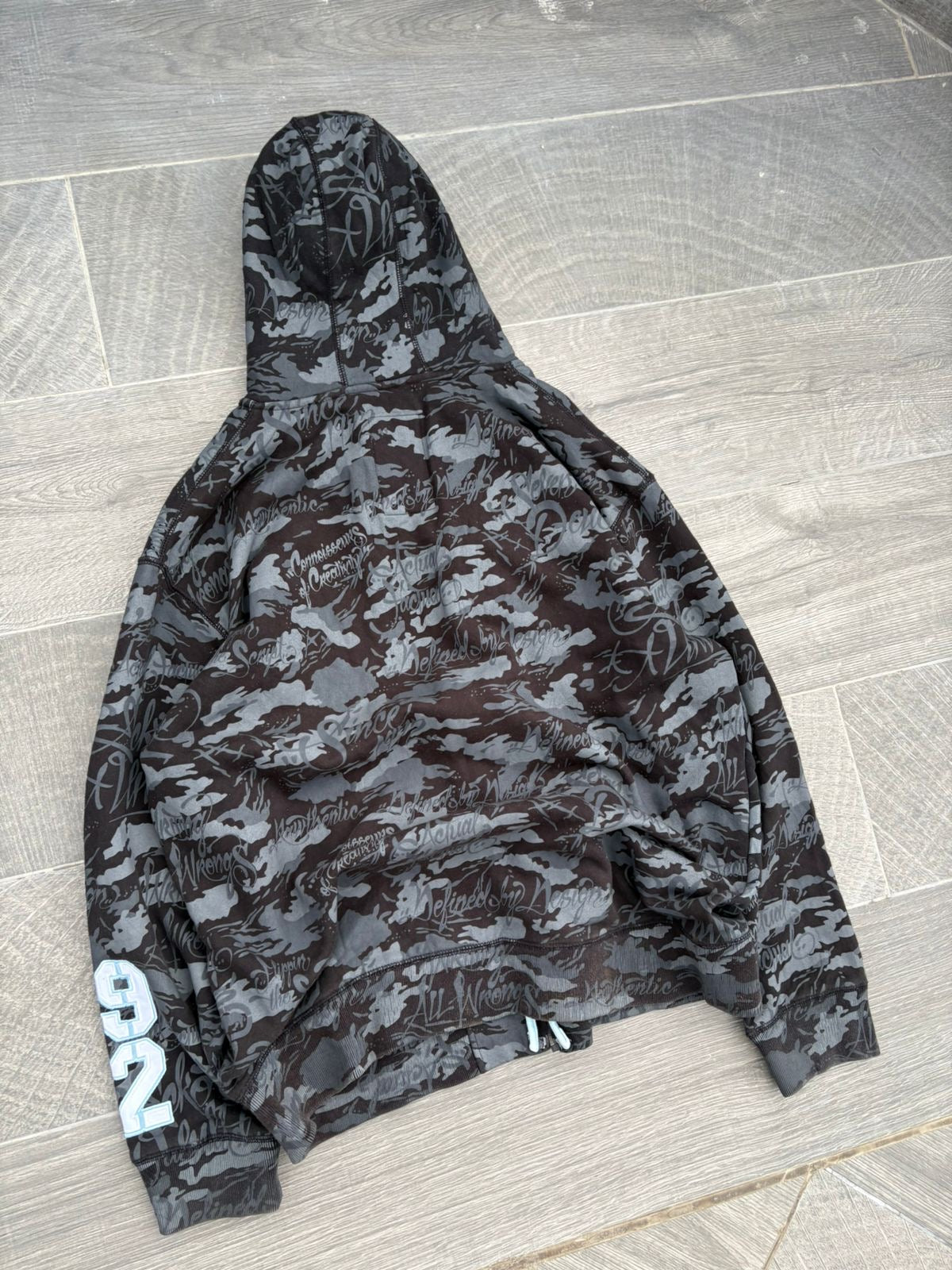 Vintage y2k full-zip hoodie