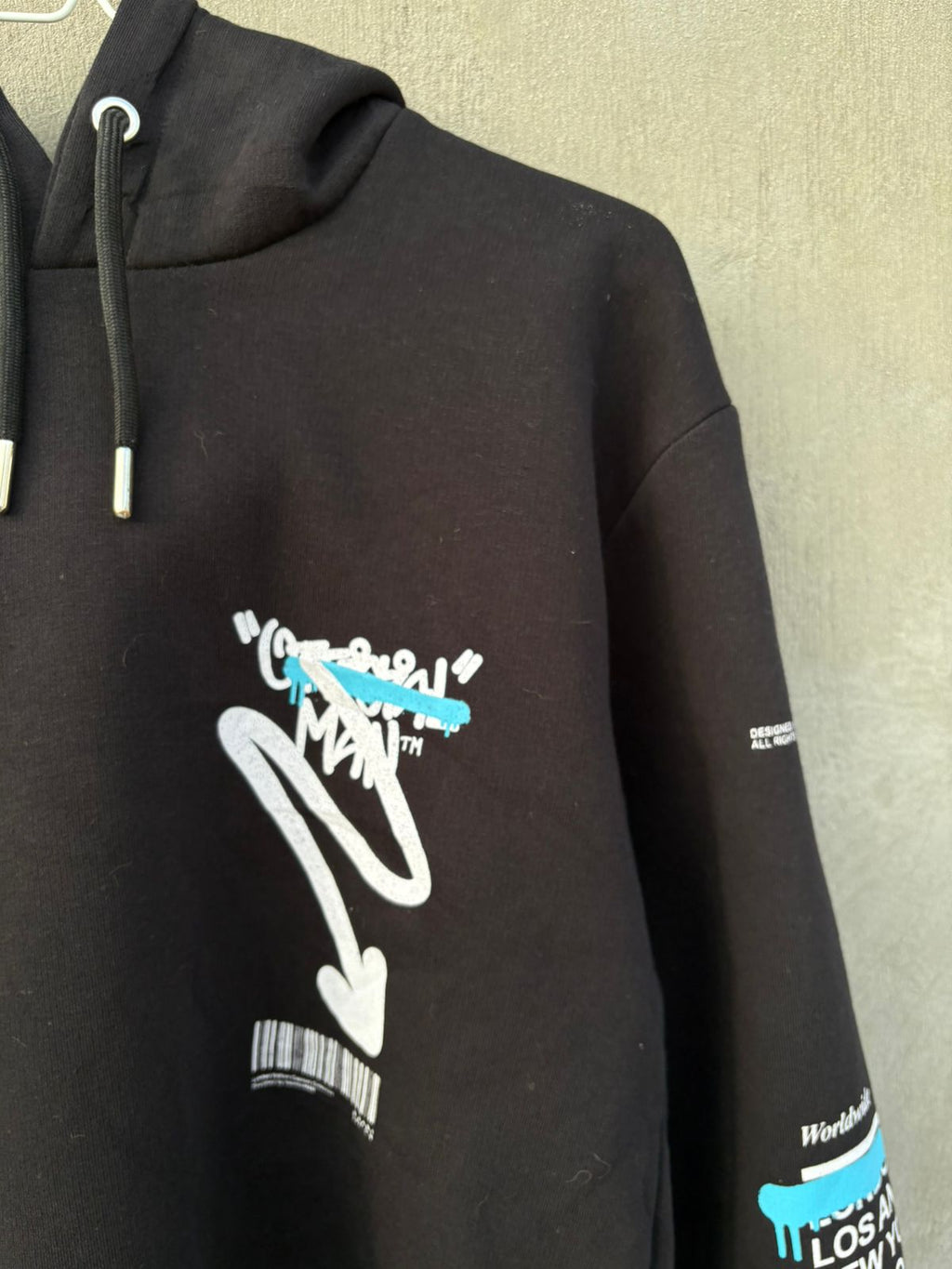 BooHoo Official Graffiti Flame Hoodie