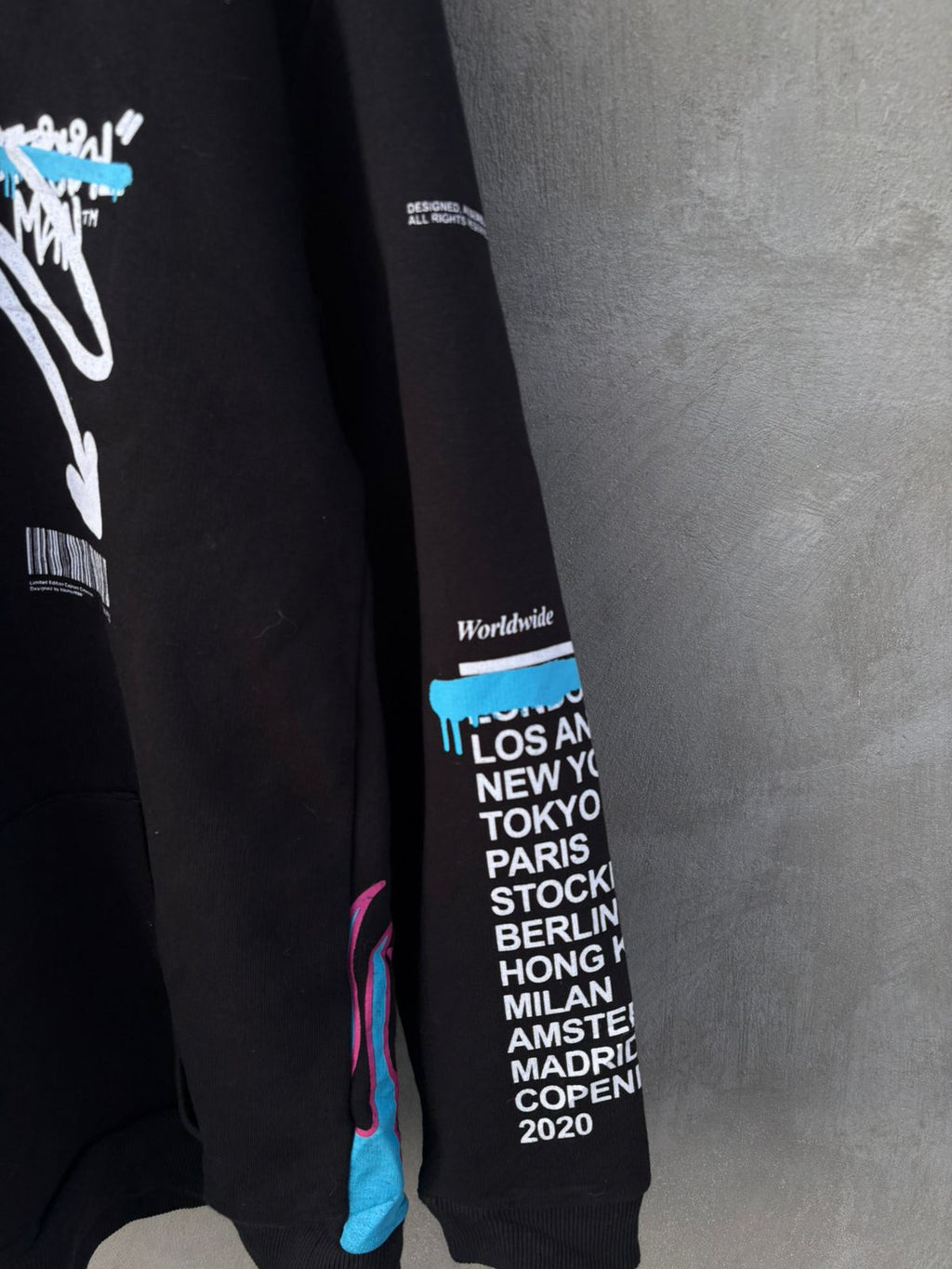 BooHoo Official Graffiti Flame Hoodie