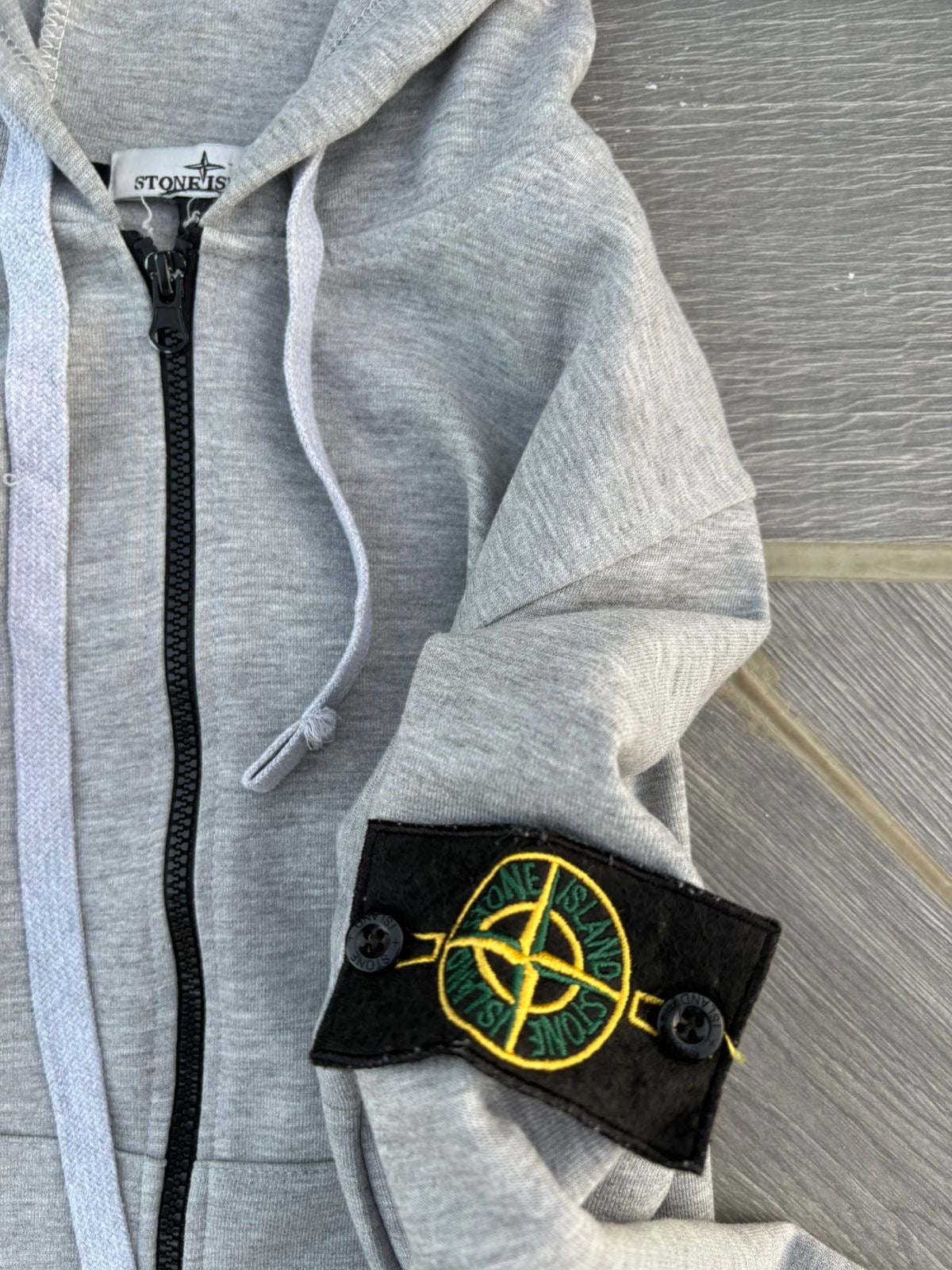 Gray stone island jacket