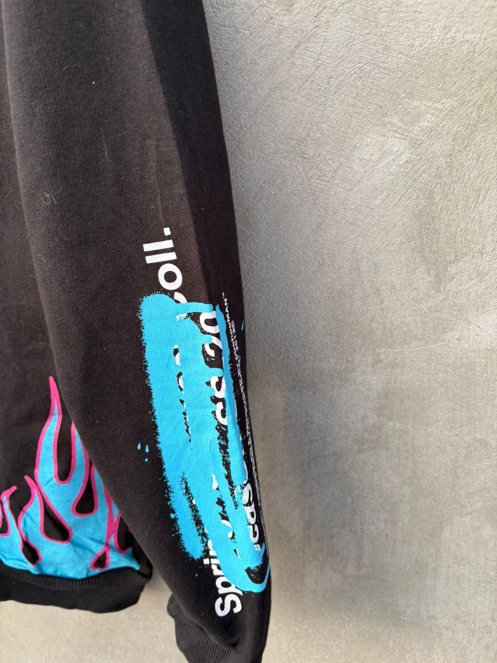 BooHoo Official Graffiti Flame Hoodie