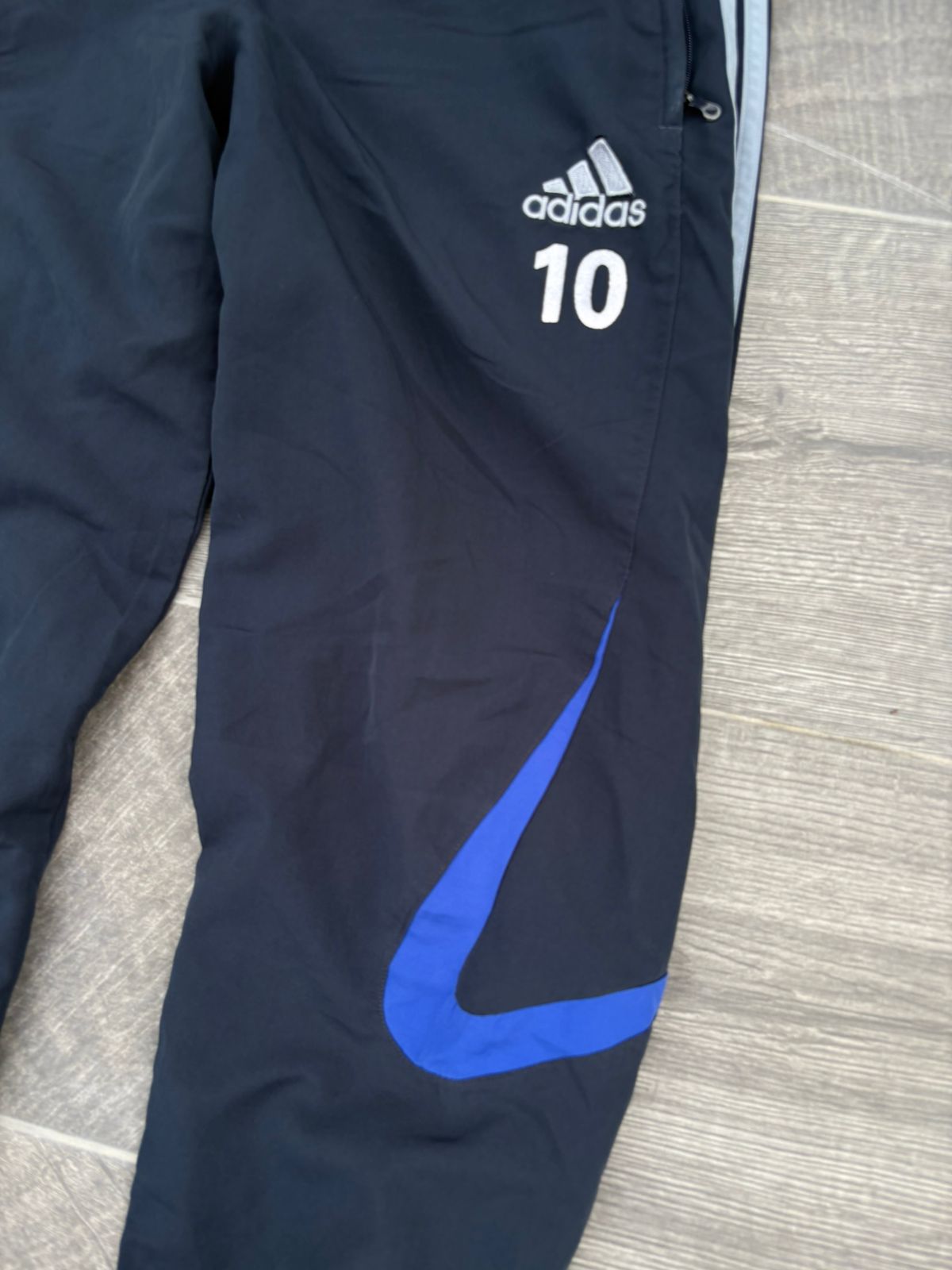 Navy and blue adidas pants #10