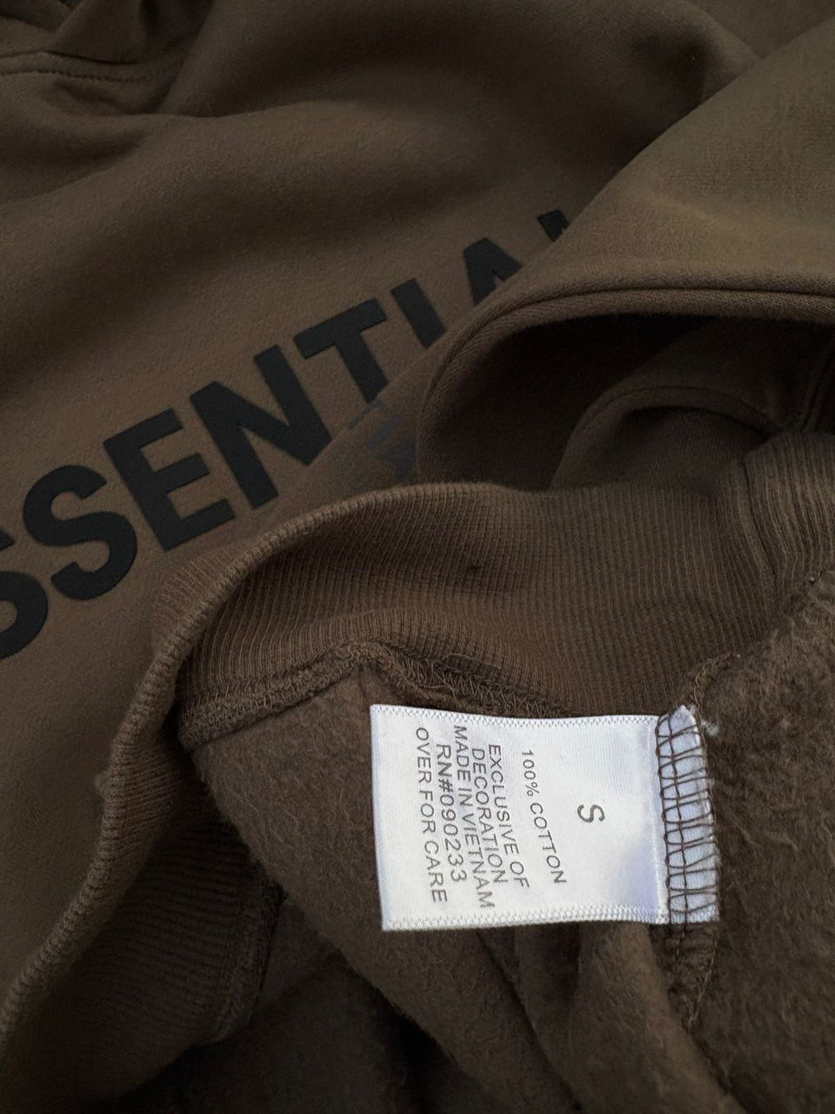 Biege essentials hoodie