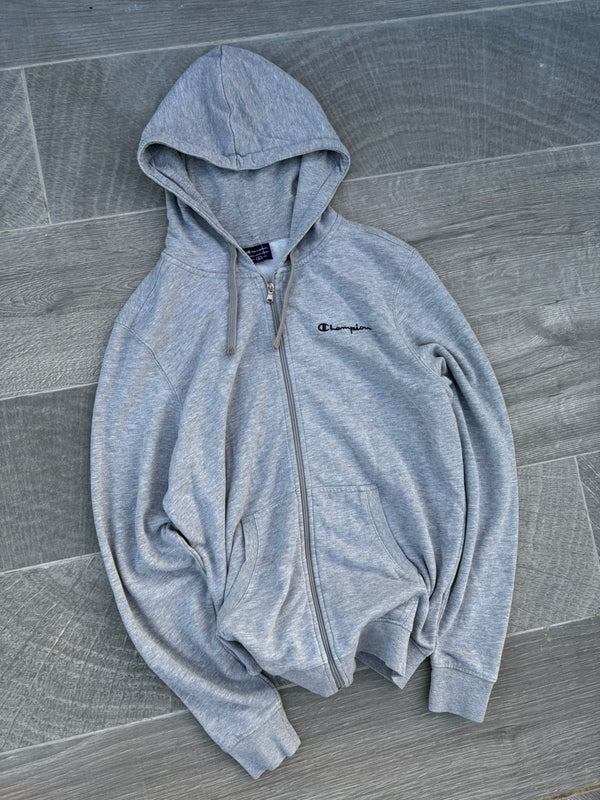 gray Champion zip up jacket