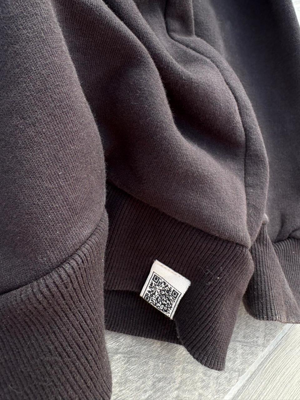 the giving movment black zip up jacket