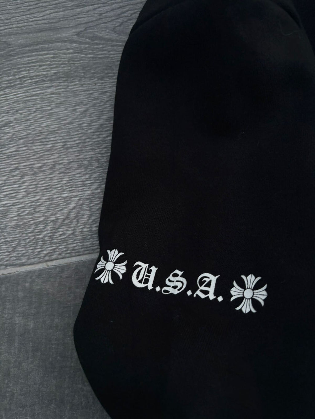 black Chrome Hearts horseshoe-motif hoodie