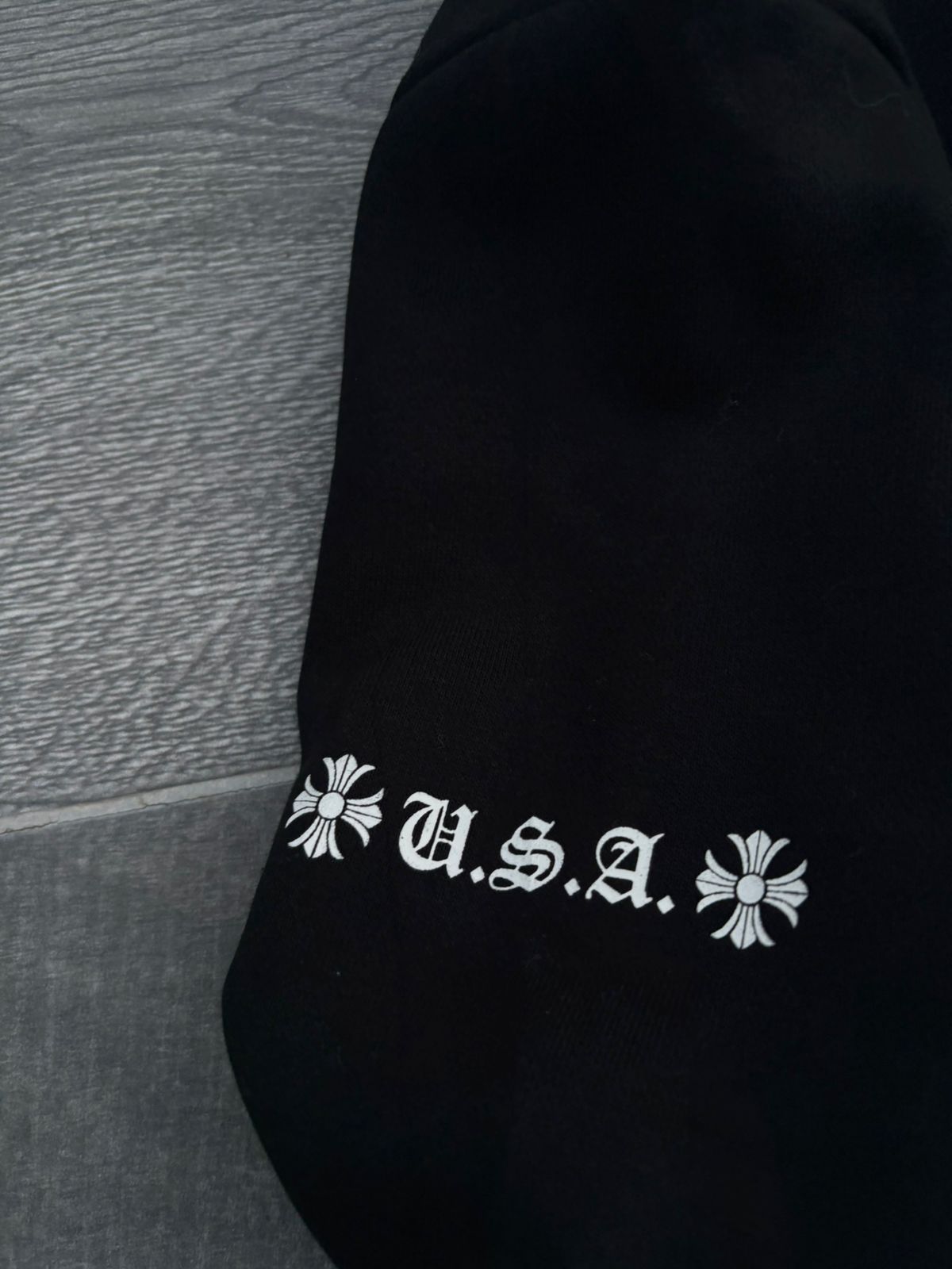 black Chrome Hearts horseshoe-motif hoodie