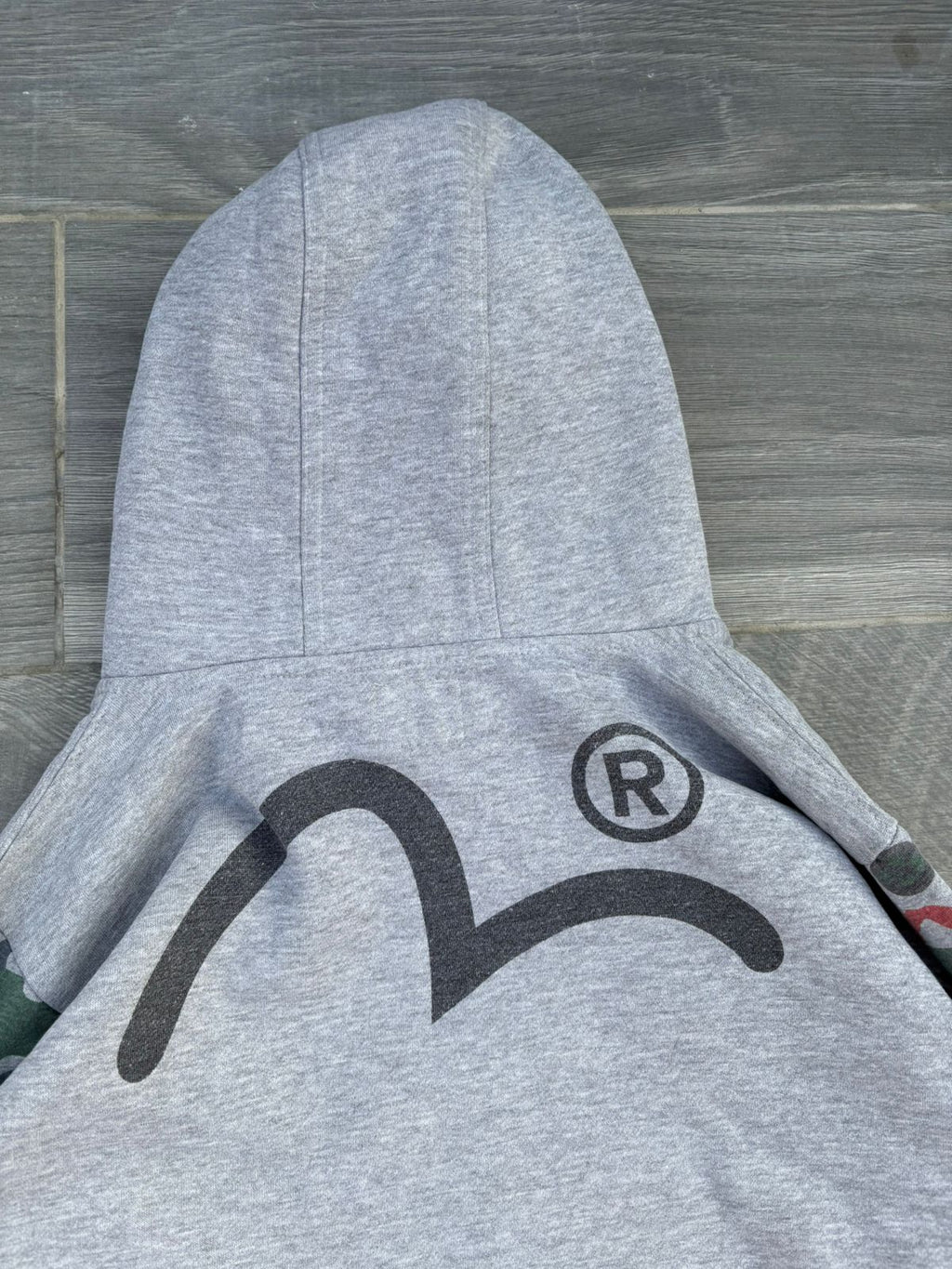 Evisu X Hugo Camo Pullover Hoodie