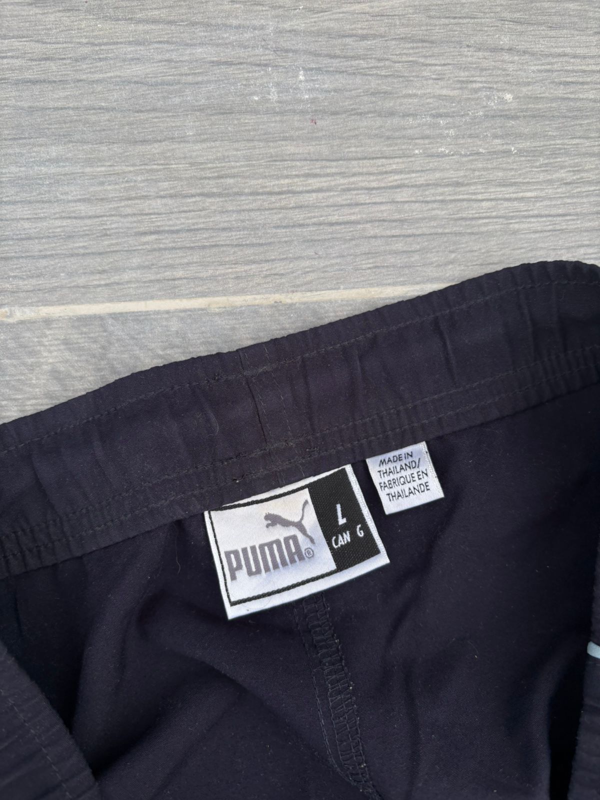 Navy puma and sky blue pants