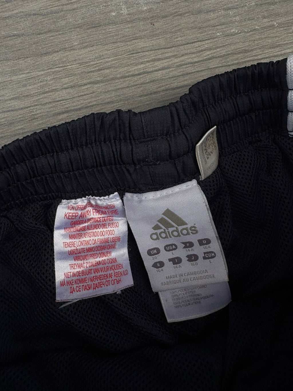Navy adidas pants