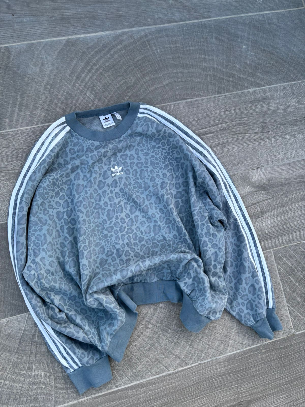 Sky blue Adidas leopard Sweatshirt