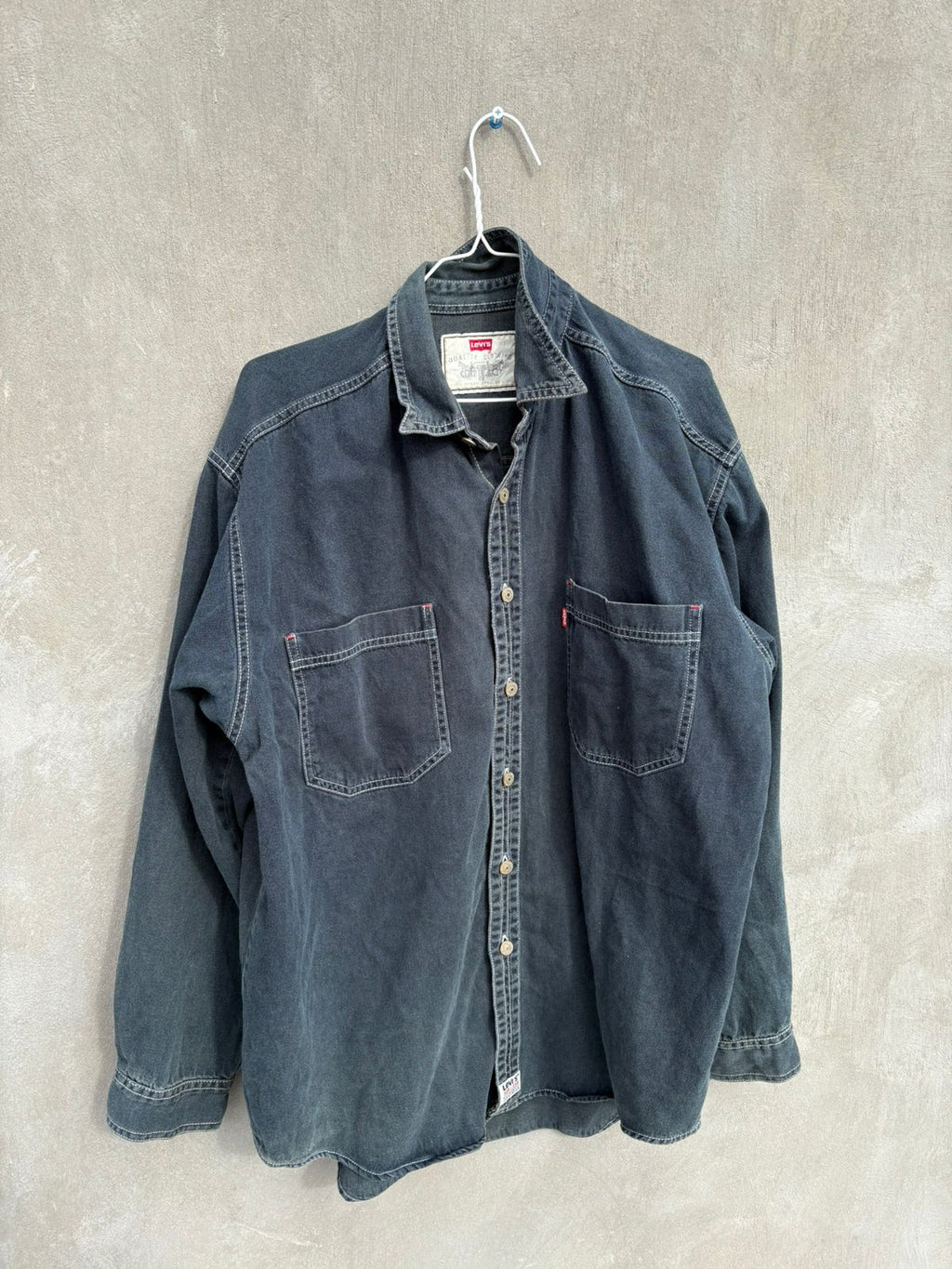 Levi's mid-weight denim button-up shirt