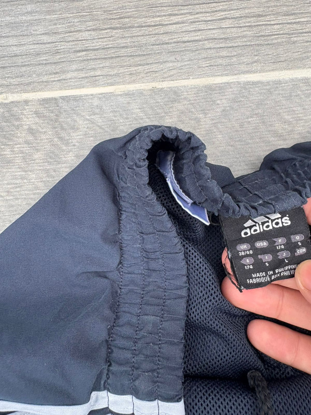 Navy and blue adidas pants #10