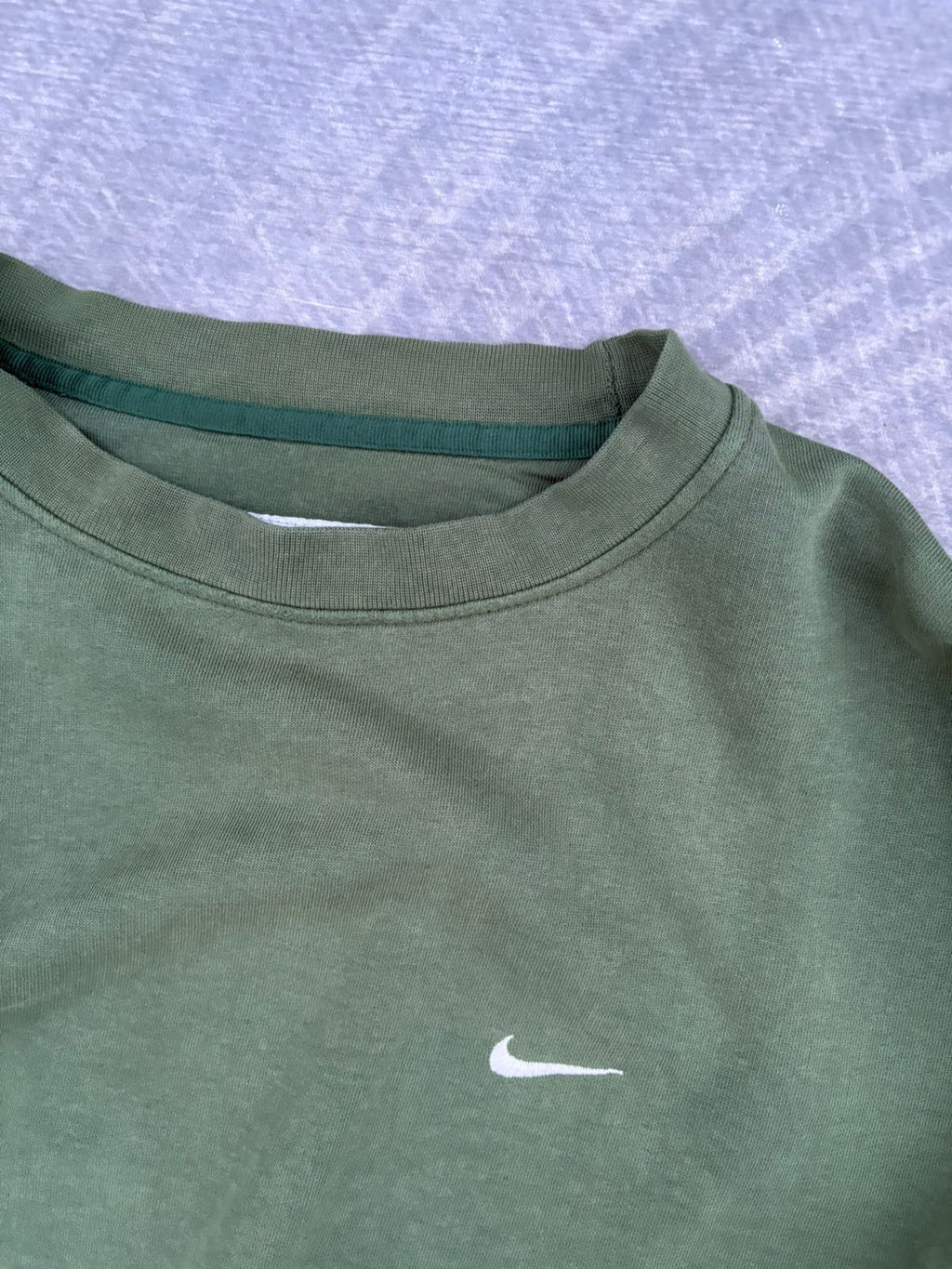Faded Green nike crewneck