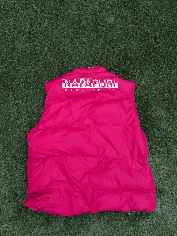 Burgundy Napapijri Geographic Vest