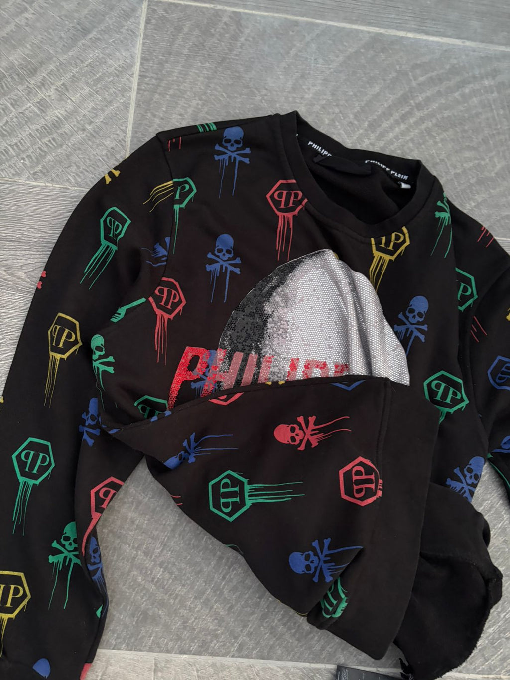 Philipp Plein Skull and Plein sweatshirt