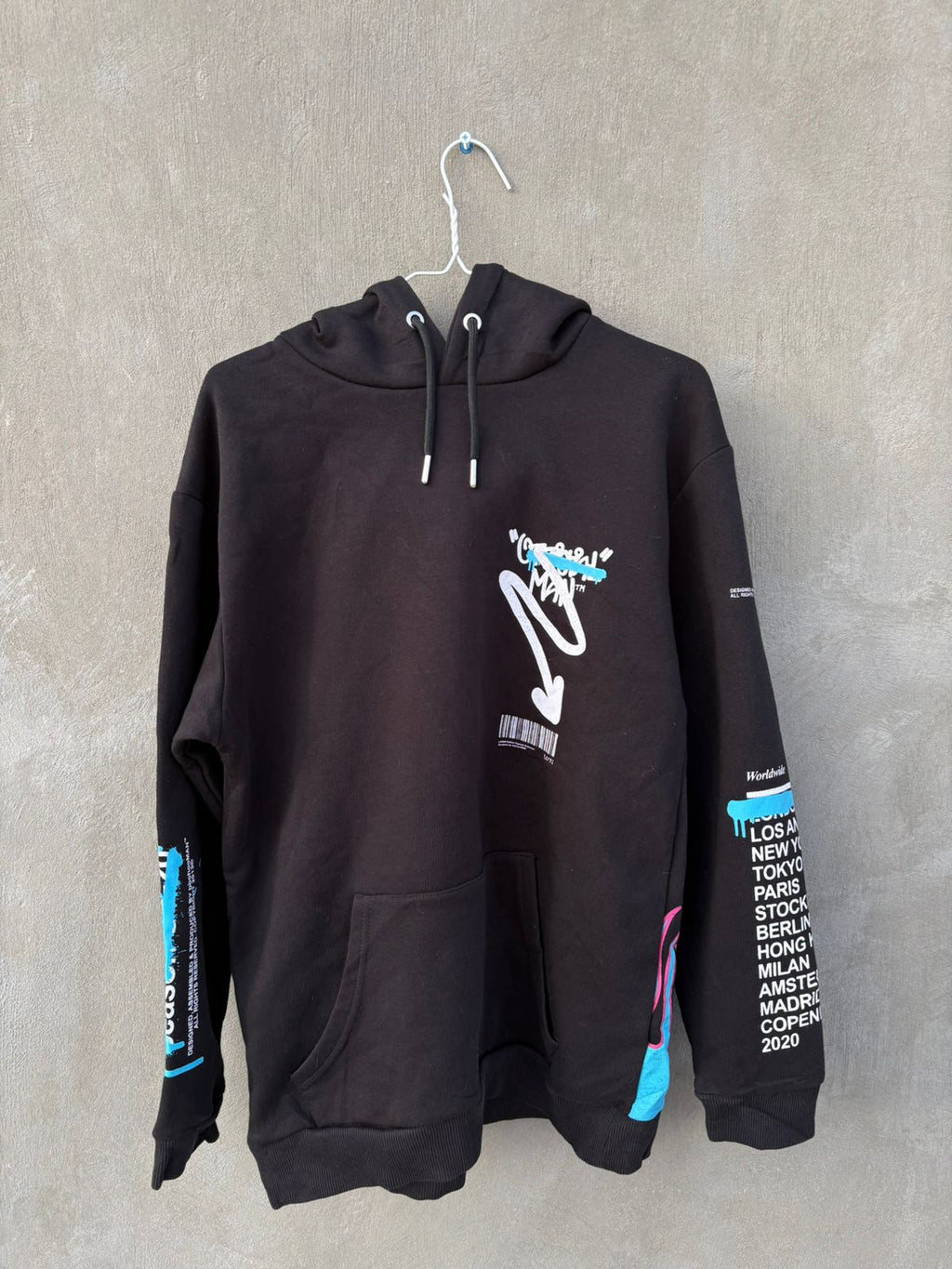 BooHoo Official Graffiti Flame Hoodie