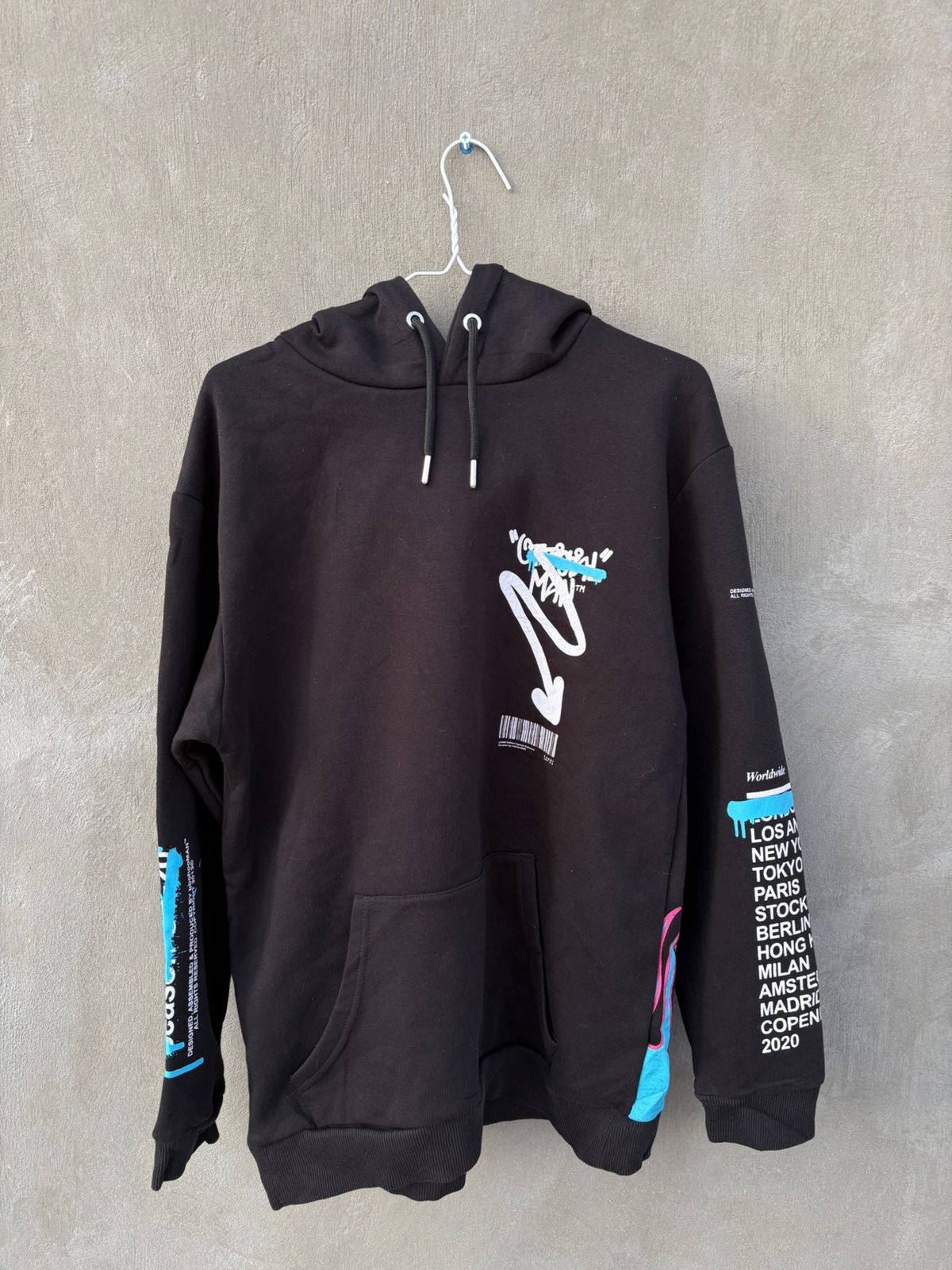 BooHoo Official Graffiti Flame Hoodie