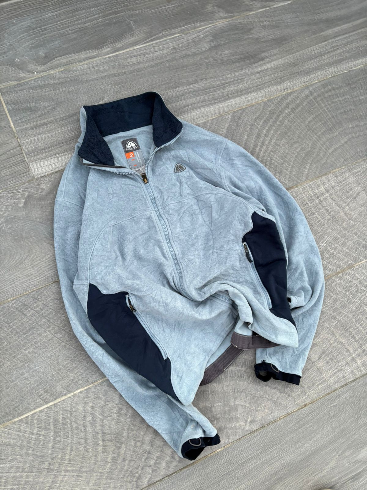 Nike acg baby blue fleece zip up jacket