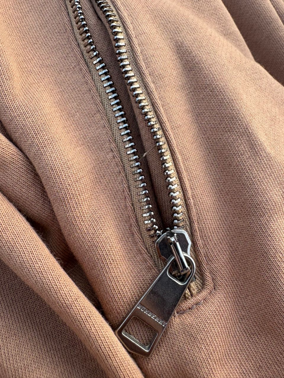 Burberry-style zip-up hoodie