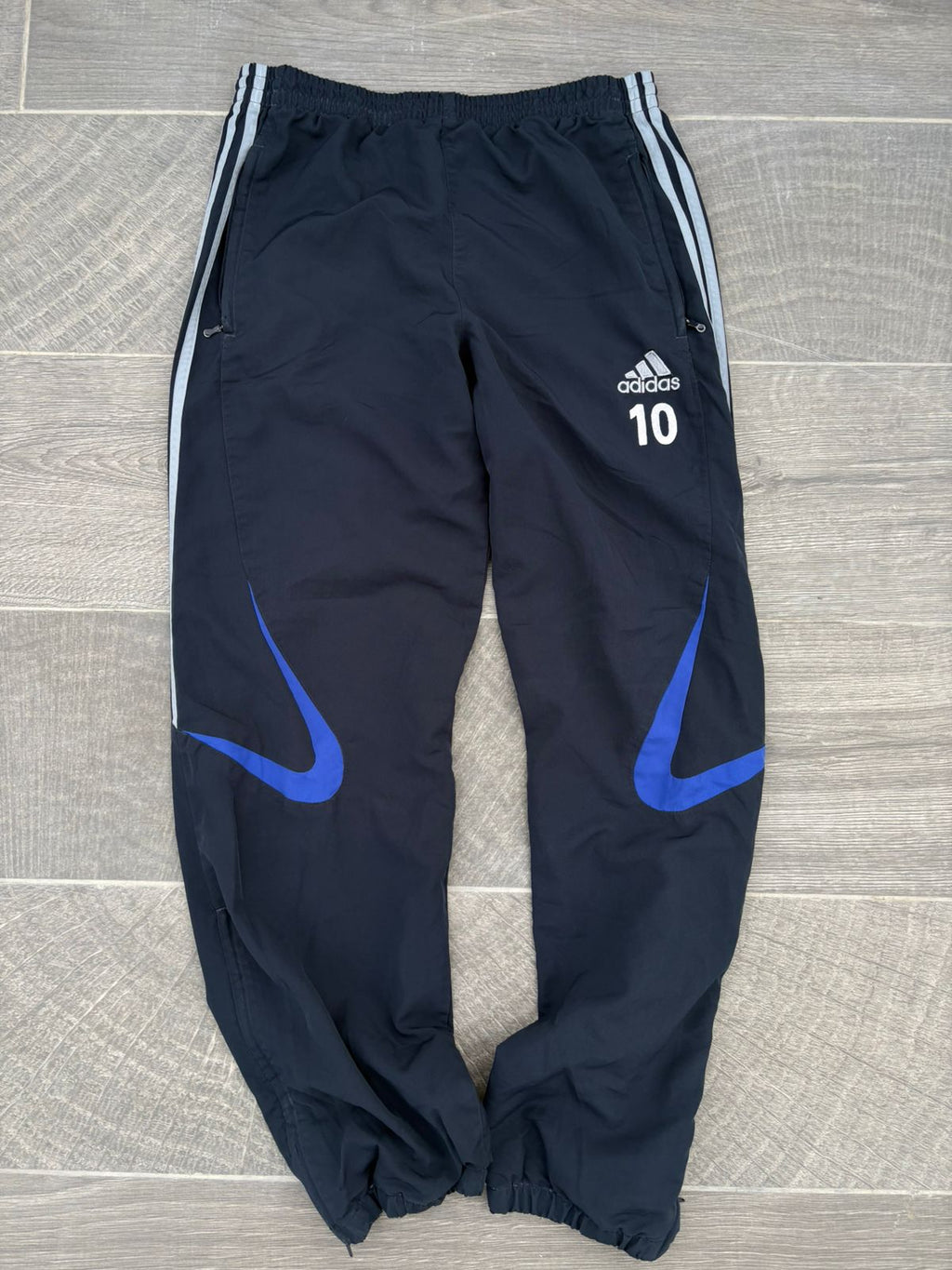 Navy and blue adidas pants #10