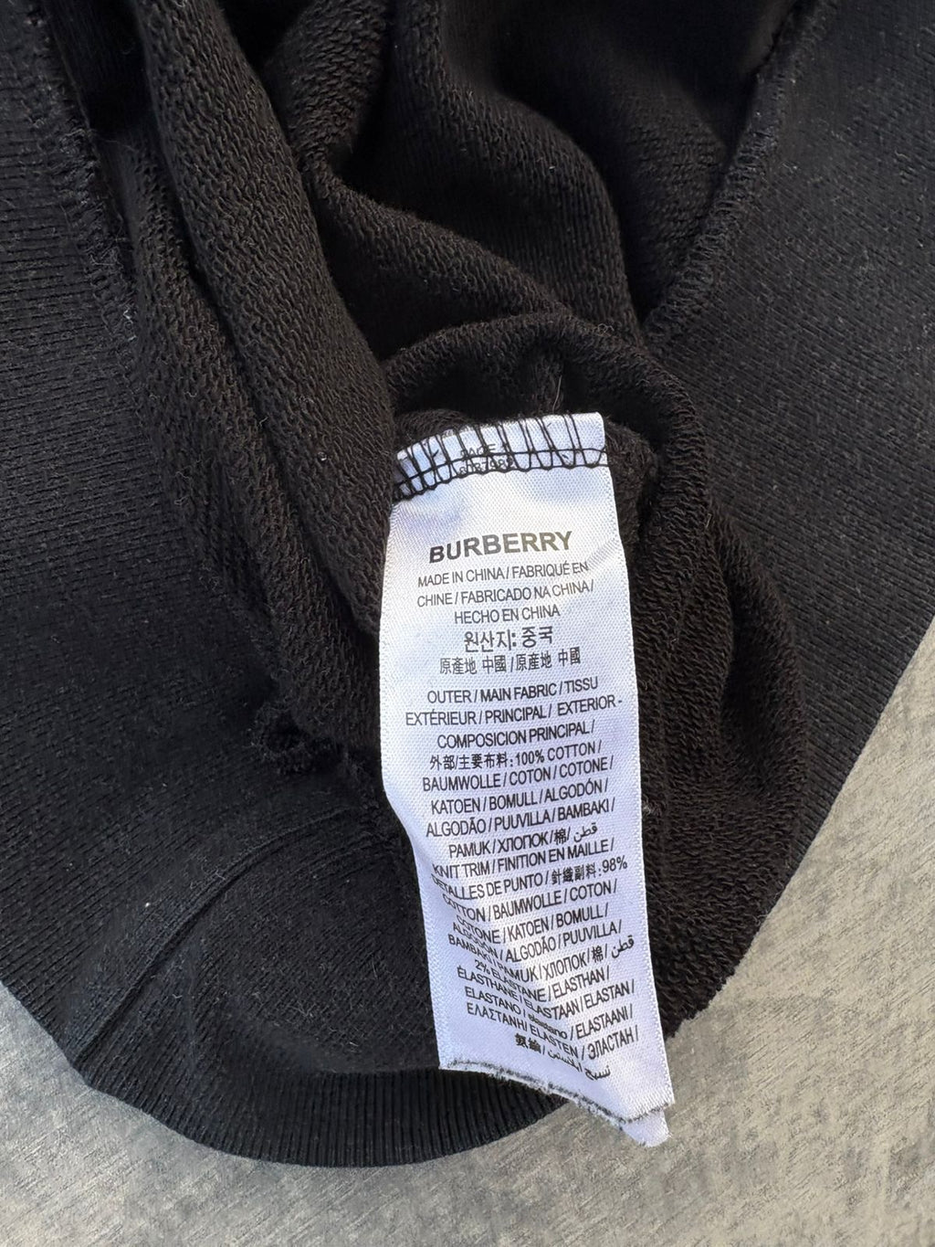 Burberry Black Albany Sweatshirt