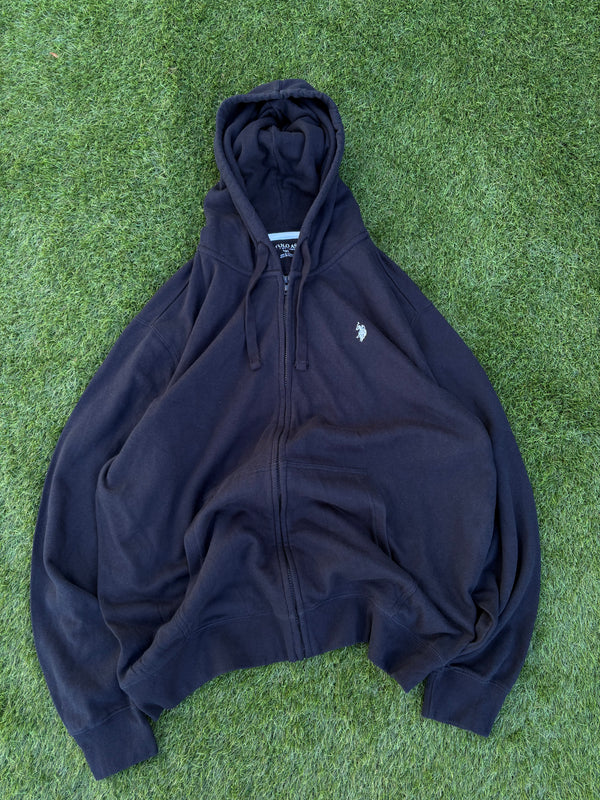 U.S. Polo Assn. full-zip black fleece hoodie
Size:2xl